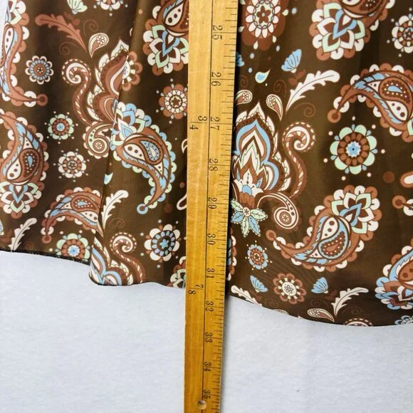 Eomenie One Piece Swimdress Swimsuit Size 2XL Tummy Control Brown Floral NWT - Picture 9 of 9